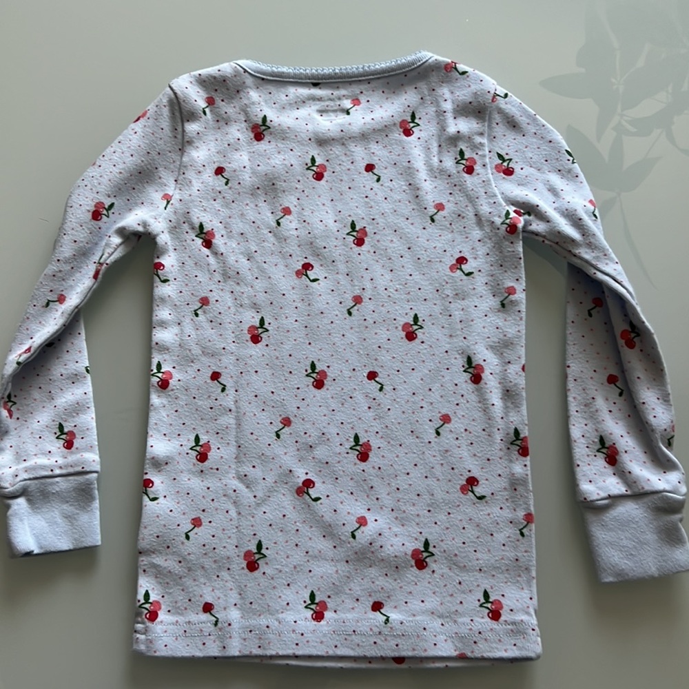 Janie and Jack Cherry Print Pajamas Sz 4 - Picture 6 of 10